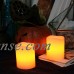 Candle Choice Set of 2 Real Wax Realistic Flickering Magic LED Candles, Blow them out like a real candle, shake them to turn on/off, Battery Operated Candles, uses AAA batteries, 3” dia x 4” height   